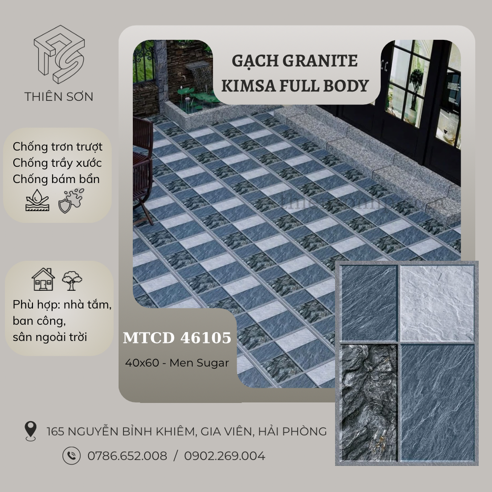 Gạch Granite Kimsa Fullbody MTCD 46105