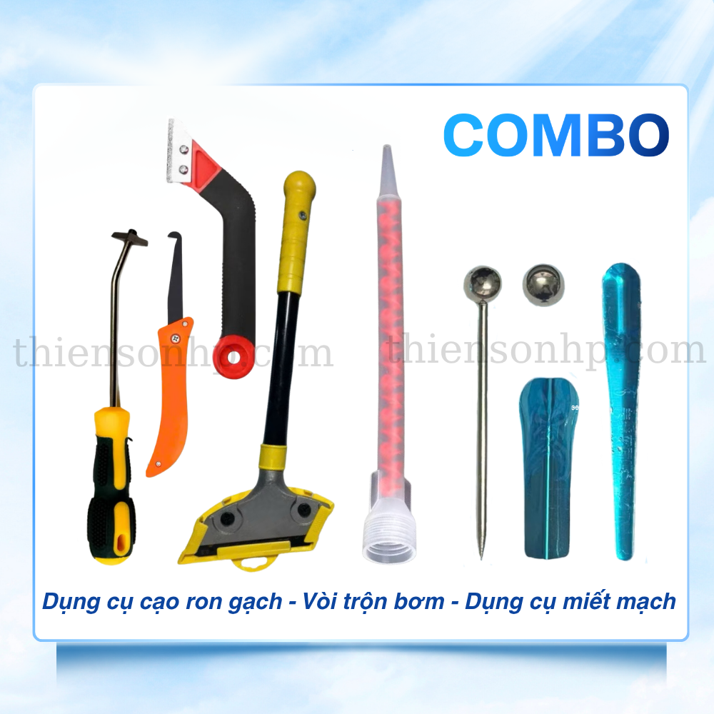 Combo Bộ dụng cụ chà ron gạch